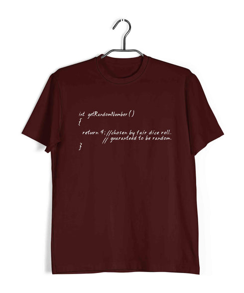 Coding GOD DOES NOT PLAY DICE Nerd Engineering Casual Graphic Printed T-Shirt for Men